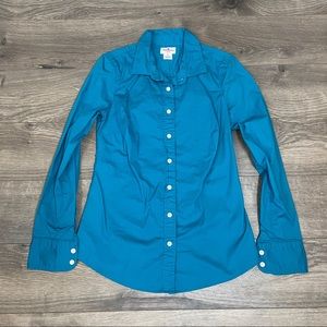 J Crew Factory Bright Blue Button Down - size XS